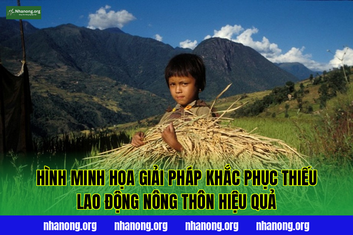 Hình minh họa giải pháp khắc phục thiếu lao động nông thôn hiệu quả