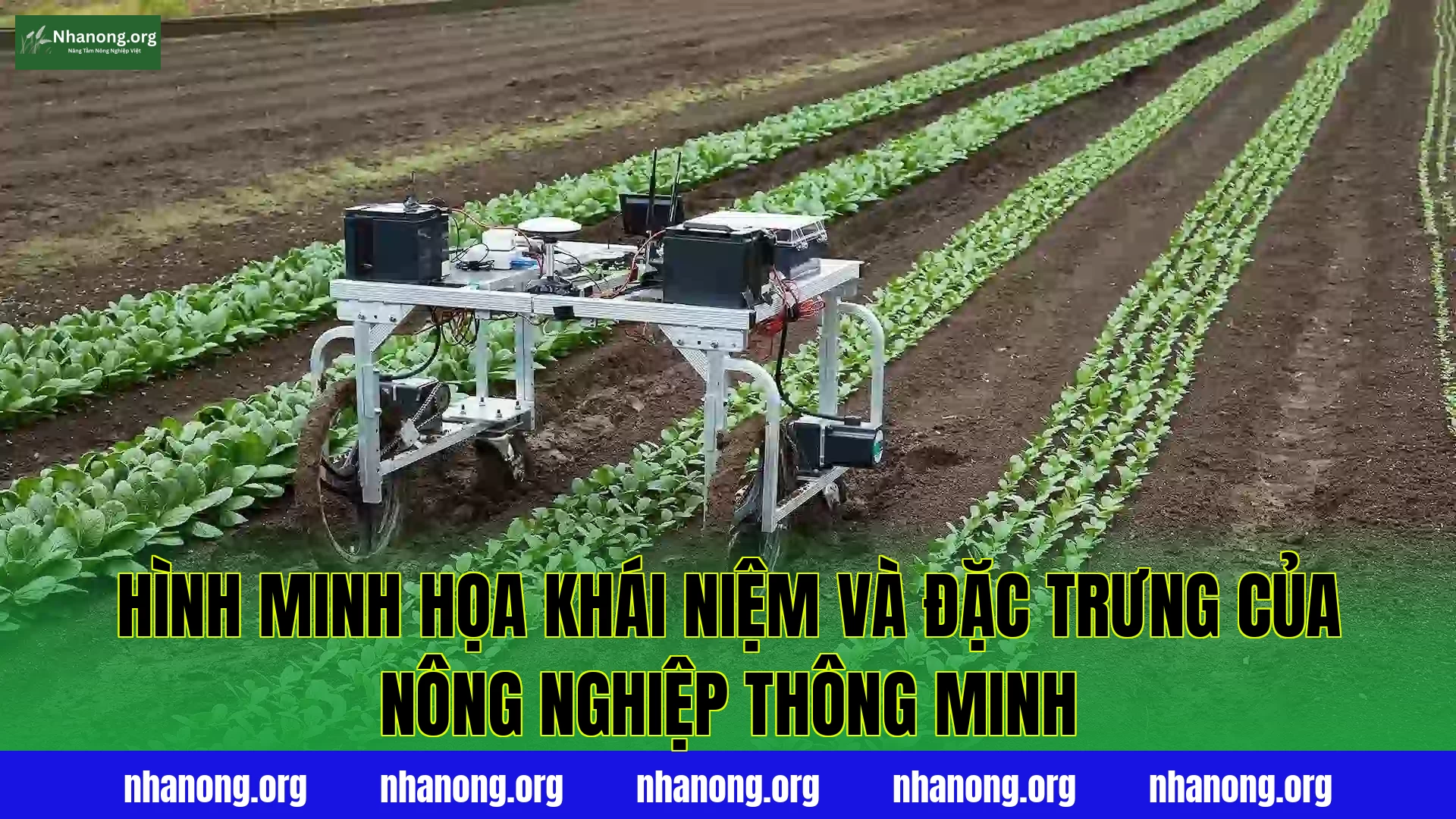 Hình minh họa khái niệm và đặc trưng của nông nghiệp thông minh