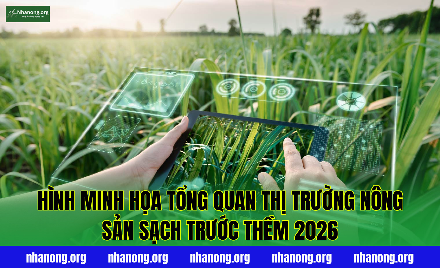 Hình minh họa tổng quan thị trường nông sản sạch trước thềm 2026