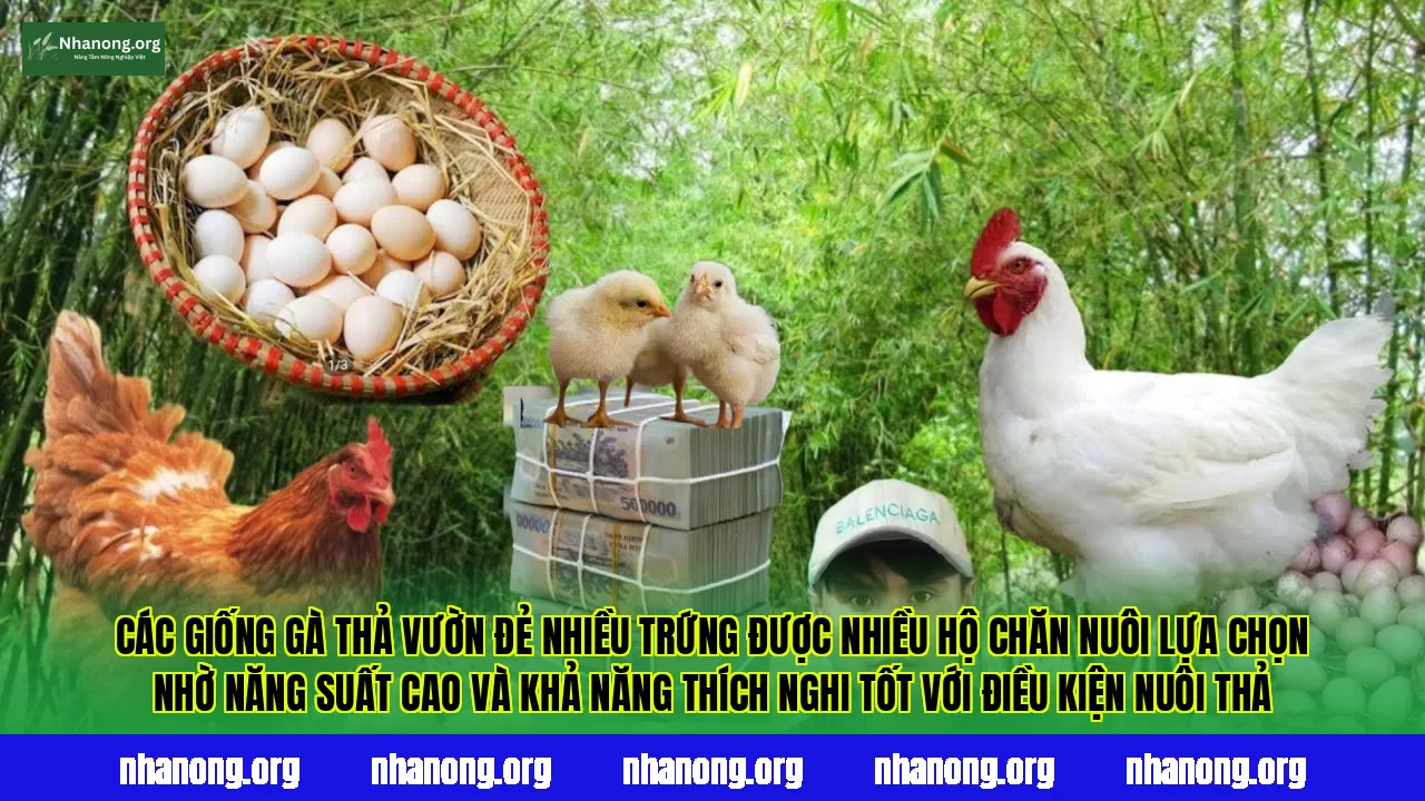Các giống gà thả vườn đẻ nhiều trứng được nhiều hộ chăn nuôi lựa chọn nhờ năng suất cao và khả năng thích nghi tốt với điều kiện nuôi thả