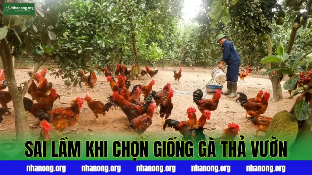 Sai Lầm Khi Chọn Giống Gà Thả Vườn